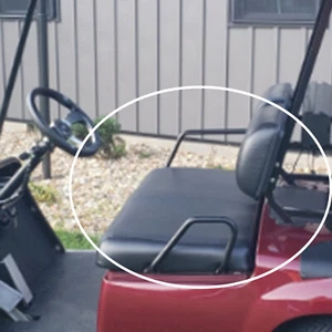 3X Golf Cart Seat Skin Cover Staple On Leather For Yamaha G-11 G-22 Black - Bild 1 von 13