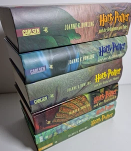 Harry Potter Band 1 2 4 5 6 7 Hardcover Sammlung Carlson J.K. Rowling - Bild 1 von 16