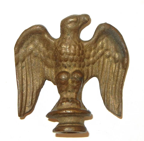 VINTAGE BRASS EAGLE FINIAL FLAG POLE TOPPER Cover