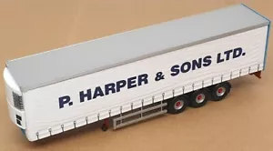 Corgi 1/50 Scale CC15006 - R. Harper & Sons Ltd. Fridge Curtainside TRAILER ONLY - Picture 1 of 6