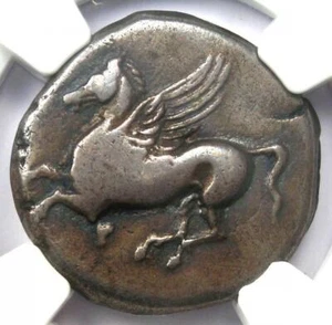 Acarnania Thyrrheium AR Stater 300 BC Pegasus and Athena Coin - Certified NGC VF - Picture 1 of 6
