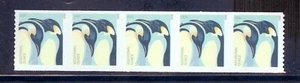 US 4990 Penguins, Additional ounce, Coil Strip/5, Mint Never Hinged - Picture 1 of 1
