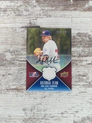 2009 Upper Deck USA National Team Jerseys A.J. Griffin Auto 24/225 USA #USA-AG - Image 1 of 2