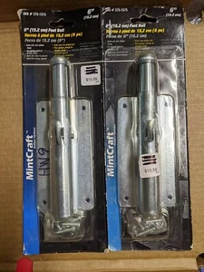 Lote de 2 pernos de acero chapados en zinc de 6" MintCraft #375-1575 HW9 - Imagen 1 de 4