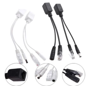 Passive PoE Adapter Cable Injector Splitter Kit Power Over Ethernet For IP Camea - Afbeelding 1 van 6