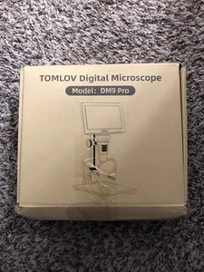 TOMLOV DM9 Pro HDMI Digital Microscope 1200X Magnifier 7" IPS Screen 10LED Light - Picture 1 of 8