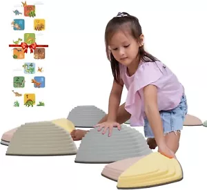 Stepping Stones per Bambini – 12pz Antiscivolo Durevole per Sviluppo Equilibrio Sensoriale - Foto 1 di 6