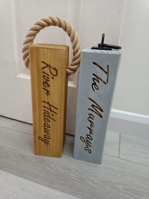 PERSONALIZADO Rústico NUEVO Tapón de Puerta de Madera Maciza Granero Decoración Granero 2 Tamaños  Foto 1 de 4