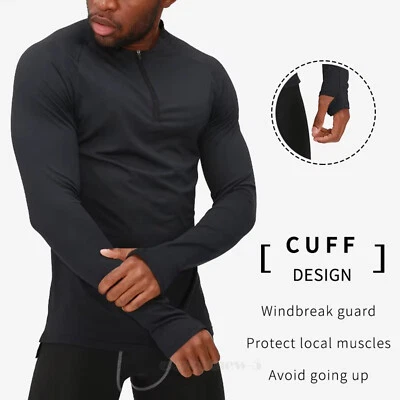 Mens Polo Shirts Golf Polo for Men Long Sleeve T-Shirt UV Protection Shirts Top - Image 1 of 4