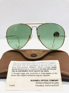 Vintage Bausch & Lomb Bushnell Sunglasses Lens Glass #2 Light Green B&L USA Rare - Picture 1 of 9