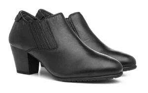 Comfort Plus Lucia bequeme formelle Damen-Pumps Leder Slipper/Reißverschluss Freizeit - Bild 1 von 6