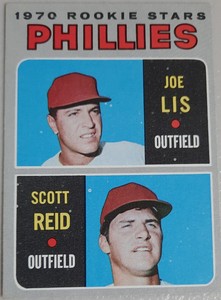 1970 Topps Baseball Phillies Rookie #56 Joe Lis Scott Reid