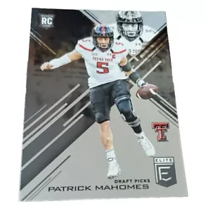 2017 PATRICK MAHOMES II PANINI ELITE DRAFT PICKS #145 KANSAS CITY CHIEFS RC MVP - Picture 1 of 5