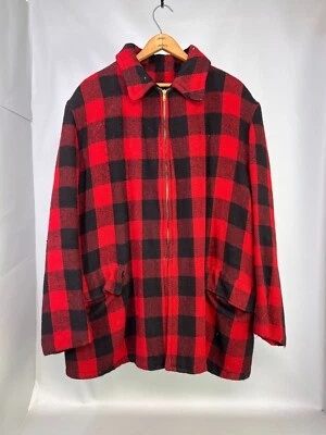 Vintage Buffalo Check Mackinaw Wool Jacket 50s/60s - Image 1 of 4