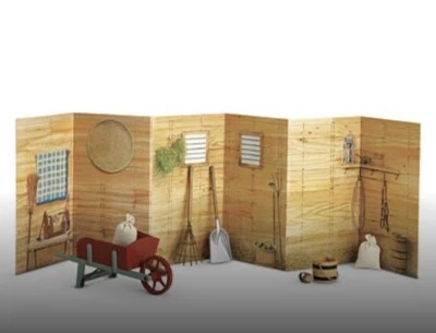 American Girl Felicity Colonial Caballo Estable Set Carretilla Rastrillo Cubo y Bolsas Foto 1 de 4