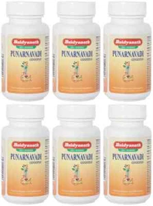 6 x Baidyanath Punarnavadi Guggulu Tablet (80tab) Ayurvedic Herbal - Picture 1 of 4