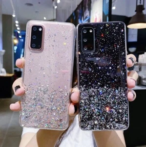 Glitter Bling Soft Phone Case Cover For Samsung S24 Ultra S23 S22 S21 FE A53 A33 - Picture 1 of 18