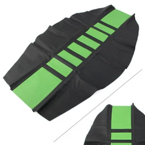 Cubierta de asiento suave con pinza de goma acanalada Motor Pro para HONDA YAMAHA SUZUKI verde - Imagen 1 de 5