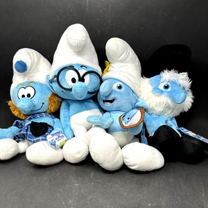 Die Schlümpfe Papa Gutsy Plüsch 14 Zoll blau mit Etikett Peyo Kellytoy 2011 2013 - 4 Stück - Bild 1 von 17
