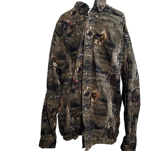 North River Outfitters XL Button Front Shirt Men collar turkey hunting camo - Picture 1 of 13