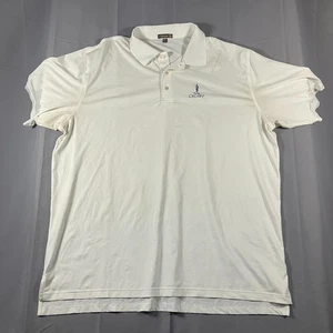 Peter Millar Summer Comfort Polo Shirt Men’s 3XL White The Crosby Golf Logo - Picture 1 of 16
