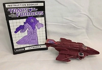 Transformers G1 Duocon FlyWheels Skytread Jet solo 1986 Decepticon con manual  Foto 1 de 4