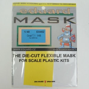 Maschera pittura fustellata Eduard EX452 scala 1/48 Gnat T.1 Airfix baldacchino NUOVA - Foto 1 di 2