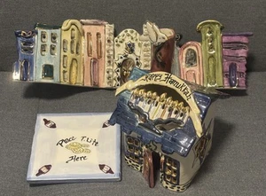2000 Blue Sky Tonarbeiten Chanukka Haus und Menora von Heather Goldminc - Bild 1 von 21