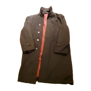 Vintage Herren "Große Dogge" Schwarz Trenchcoat USA - Boston Made / 1960er  - Bild 1 von 10