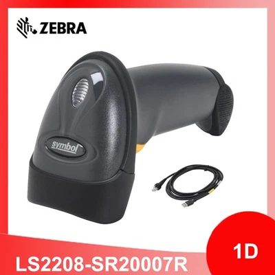 Zebra Symbol Motorola LS2208-SR20007R 1D Wired Barcode Scanner with USB Cable - Image 1 of 4