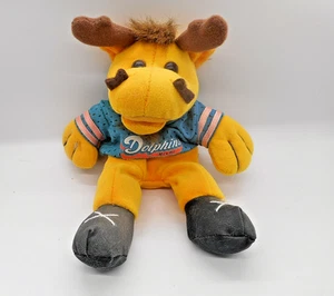 Miami Dolphins Moose NFL Plush Stuffed Animal  10" - Picture 1 of 4