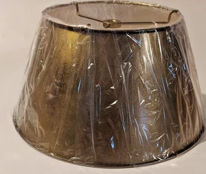 New Artemis Gold w/White Interior Lamp Shade 7" X 12" X 6" - Picture 1 of 5