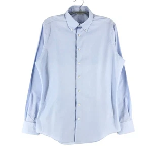 Camicia SUITSUPPLY cotone blu formale tinta unita extra slim fit taglia L - Foto 1 di 8