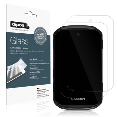 2x Protection ecrán pour Garmin Edge 850 Verre souple Film Protecteur 9H dipos - Photo 1/4