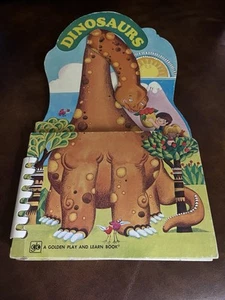 A Golden Play And Learn Book Dinosaurs By Laura French Hardcover Second Print 76 - Foto 1 di 14