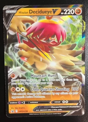 Hisuian Decidueye V - Promo SWSH: Sword & Shield Promo Cards SWSH238 NM - Image 1 of 2