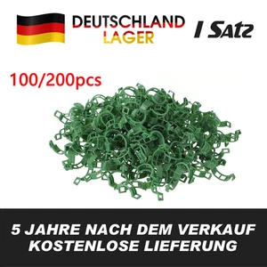 200 Pflanzenclips Kunststoff Pflanzenklammern Tomatenclips für Kletterpflanzen - Bild 1 von 8