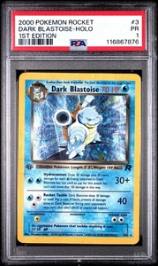 Pokemon Rocket 2000 #3 Dark Blastoise Holo 1a edizione PSA 1 - LOW POP 🔥📈 - Foto 1 di 2