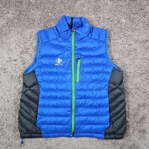 Gilet Ralph Lauren RLX uomo XL blu isolato full zip tasche piumino regular - Foto 1 di 12