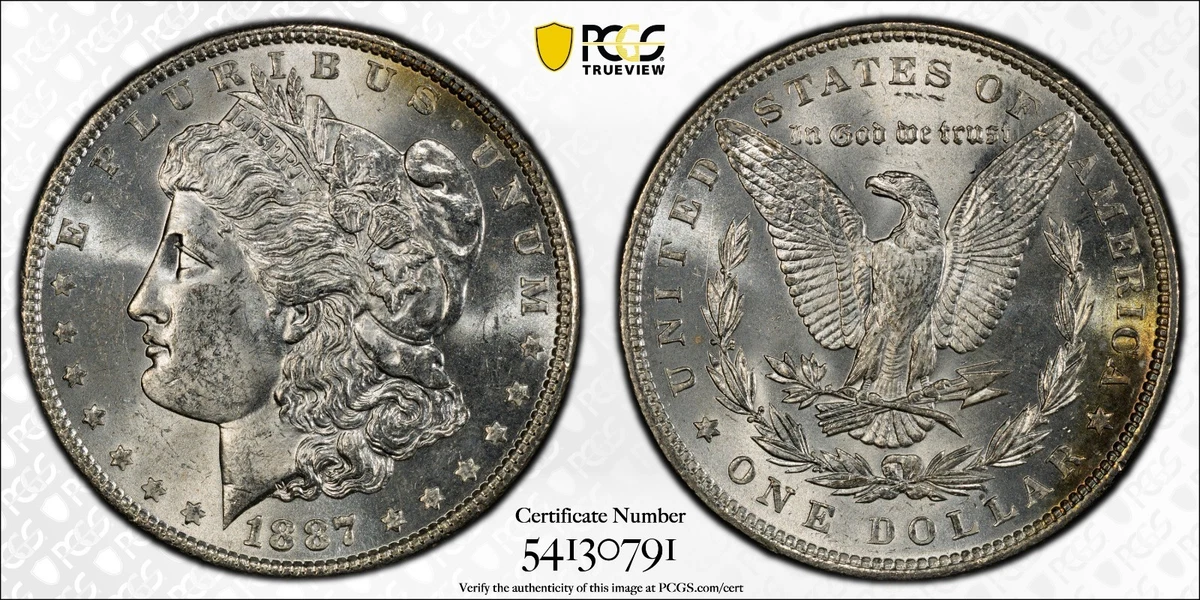 MS 62 Graded 1887 Year Morgan US Dollars (1878-1921) for sale | eBay