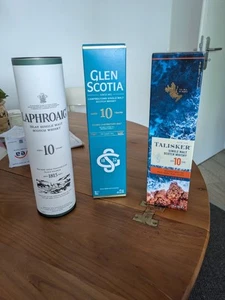 Whiskey Set Talisker Glen Scotia Laphroaig 10 Jahre - Bild 1 von 15