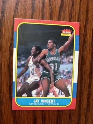 1986-87 FLEER #118 JAY VINCENT, DALLAS MAVERICKS Nice Card! - Image 1 of 2