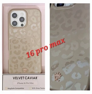 Velvet Caviar MagSafe Case For Apple iPhone 16 Pro Max 6.9" Leopard Nude - Picture 1 of 3