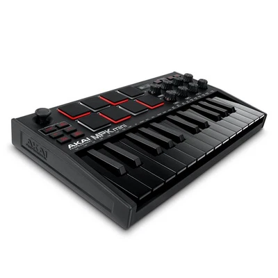 Akai MPK Mini MK3-25 Key USB MIDI Keyboard Controller with 8 Backlit Drum Pads - Image 1 of 4