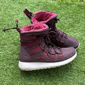 Stivaletti Nike da donna taglia 8 US Roshe Run Hi sneaker marrone 615968-601 - Foto 1 di 9