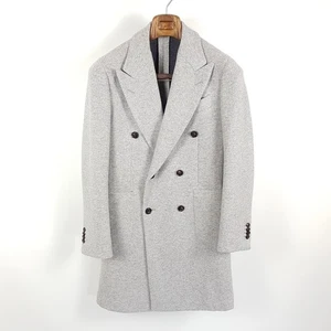 Suitsupply Mantel Lavello Herren Gr. 46 Grau Wolle Slim Zweireihig Business - Bild 1 von 11