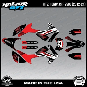 Graphics Kit for HONDA CRF250L 2012-2021 FH - Red - Picture 1 of 4