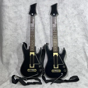 Guitar Hero Wireless Guitars & Straps (Pair) PS3 PS4 Xbox Wii 0000654 NO DONGLES - Picture 1 of 10
