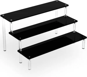 Black Perfume Shelf Display Stand, 3 Tier Acrylic Display Stand, Perfume Rack, P - Picture 1 of 3
