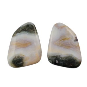 Par de cabujones Ocean Jasper 22x17x4 mm CAB ZC005011 - Imagen 1 de 2